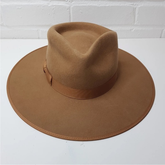 Lack Of Color Caramel Tan Rancher Hat Medium 57cm Wool Western BNWT - Picture 2 of 10